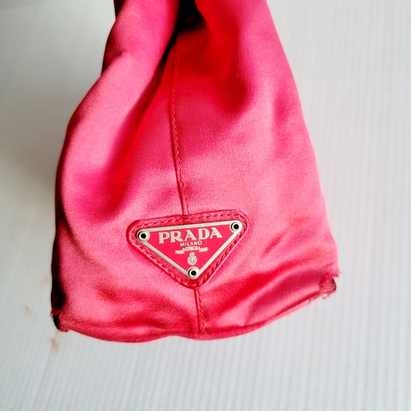 Prada Pink Satin Tote - Small - Picture 1 of 12